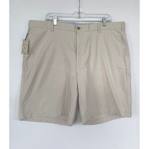 Peter Millar Soft Touch Twill Shorts Mens 40 Khaki Pima Cotton Stretch New *FLAW